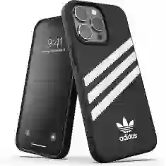 Чехол Adidas OR Molded PU для iPhone 13 | 13 Pro White Black (8718846095716)