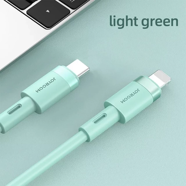 Кабель Joyroom S-1224N9 USB-C to Lightning 1.2m Green (6941237130679)