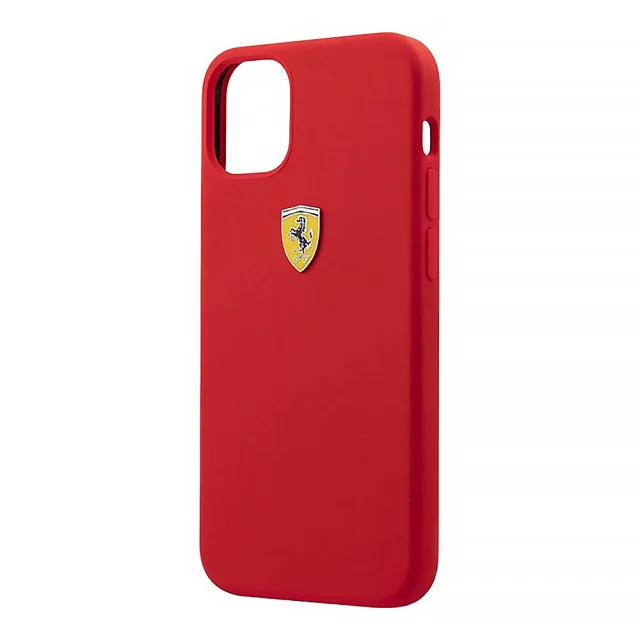 Чехол Ferrari On Track Silicone для iPhone 12 | 12 Pro Red (FESSIHCP12MRE)