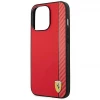 Чохол Ferrari Carbon для iPhone 14 Pro Red (FEHCP14LAXRE)