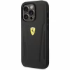 Чохол Ferrari Leather Stamp Sides для iPhone 14 Pro Black (FEHCP14LRBUK)