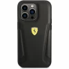 Чехол Ferrari Leather Stamp Sides для iPhone 14 Pro Black (FEHCP14LRBUK)