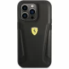 Чохол Ferrari Leather Stamp Sides для iPhone 14 Pro Black (FEHCP14LRBUK)