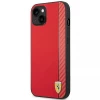 Чохол Ferrari Carbon для iPhone 14 Plus Red (FEHCP14MAXRE)