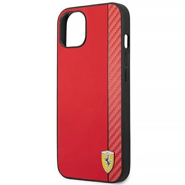 Чохол Ferrari Carbon для iPhone 14 Plus Red (FEHCP14MAXRE)