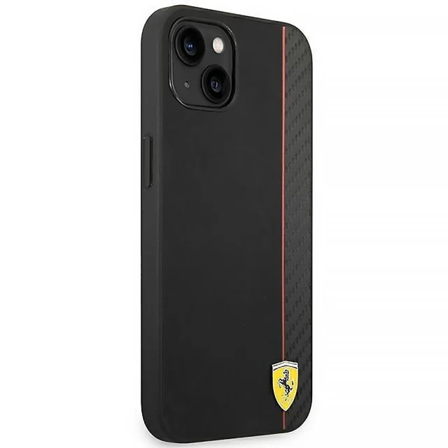Чехол Ferrari Carbon для iPhone 14 Black (FEHCP14SAXBK)