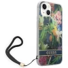 Чехол Guess Flower Strap для iPhone 14 Blue (GUOHCP14SHFLSB)