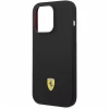 Чохол Ferrari Silicone Metal Logo для iPhone 14 Pro Max Black (FEHCP14XSIBBK)