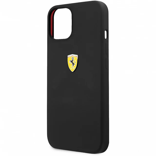 Чохол Ferrari Silicone для iPhone 13 mini Black (FESSIHCP13SBK)