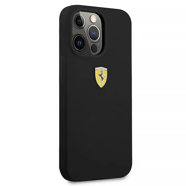 Чохол Ferrari Silicone для iPhone 13 Pro Max Black (FESSIHCP13XBK)