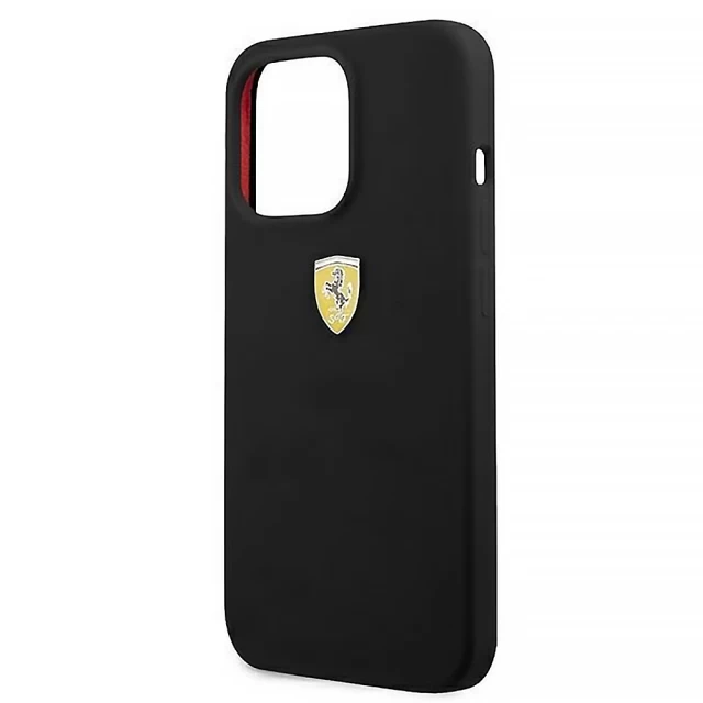 Чехол Ferrari Silicone для iPhone 13 Pro Max Black (FESSIHCP13XBK)