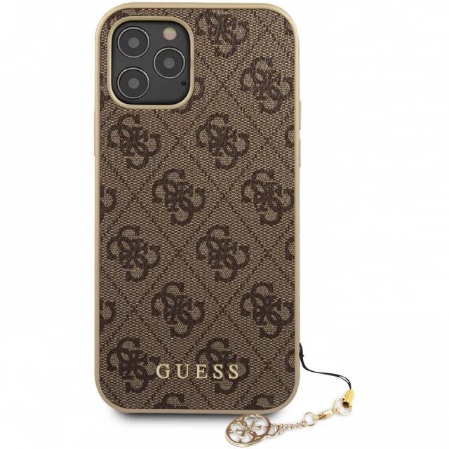 Чохол Guess 4G Charms Collection для iPhone 12 Pro Max Brown (GUHCP12LGF4GBR)