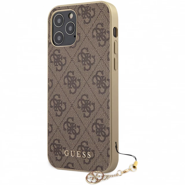 Чохол Guess 4G Charms Collection для iPhone 12 Pro Max Brown (GUHCP12LGF4GBR)