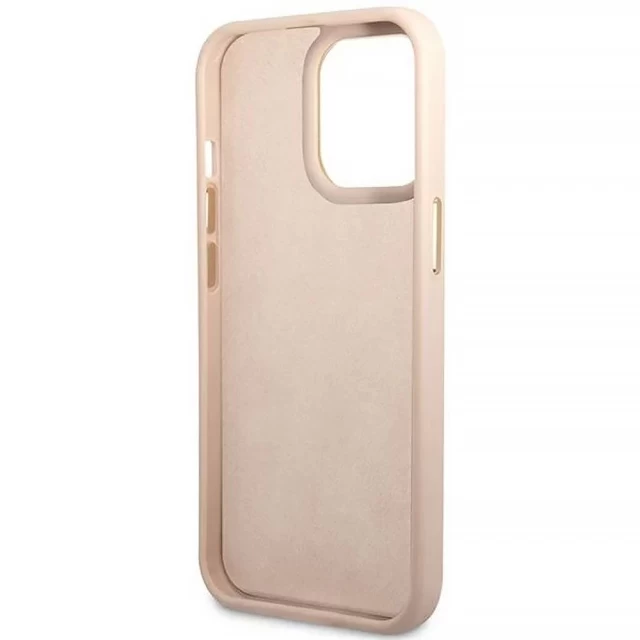 Чехол Guess 4G Vintage Gold Logo для iPhone 14 Pro Max Pink (GUHCP14XHG4SHP)