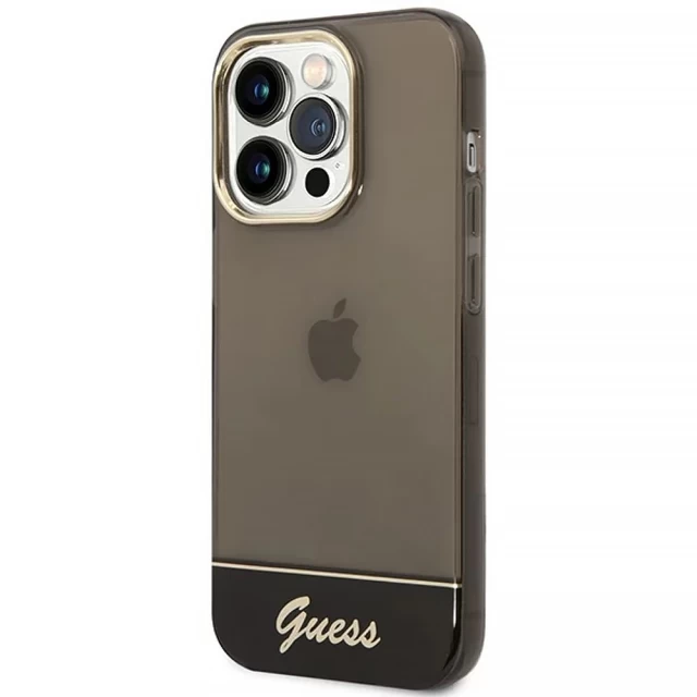 Чохол Guess Translucent для iPhone 14 Pro Max Black (GUHCP14XHGCOK)