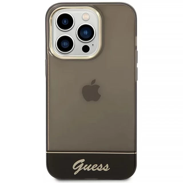 Чохол Guess Translucent для iPhone 14 Pro Max Black (GUHCP14XHGCOK)