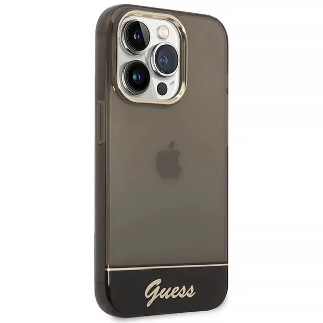 Чохол Guess Translucent для iPhone 14 Pro Max Black (GUHCP14XHGCOK)