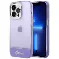 Чехол Guess Translucent для iPhone 14 Pro Max Purple (GUHCP14XHGCOU)