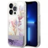 Чехол Guess Flower Liquid Glitter для iPhone 14 Pro Max Purple (GUHCP14XLFLSU)