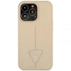 Чехол Guess Saffiano Triangle Logo для iPhone 14 Pro Max Beige (GUHCP14XPSATLE)