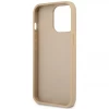 Чехол Guess Saffiano Triangle Logo для iPhone 14 Pro Max Beige (GUHCP14XPSATLE)