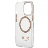 Чехол Guess Metal Outline для iPhone 13 Pro Max Gold with MagSafe (GUHMP13XHTRMD)