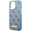 Чехол Guess 4G Logo Plate для iPhone 13 Pro Max Blue with MagSafe (GUHMP13XU4GPRB)