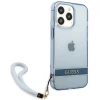 Чохол Guess Translucent Strap для iPhone 13 Pro Max Blue (GUHCP13XHTSGSB)