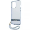 Чехол Guess Translucent Strap для iPhone 13 Pro Max Blue (GUHCP13XHTSGSB)