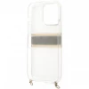 Чохол Guess 4G Brown Strap Gold Chain для iPhone 13 Pro Max Transparent (GUHCP13XKC4GBGO)