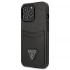 Чохол Guess Saffiano Triangle Logo Cardslot для iPhone 13 Pro Max Black (GUHCP13XPSATPK)