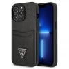 Чохол Guess Saffiano Triangle Logo Cardslot для iPhone 13 Pro Max Black (GUHCP13XPSATPK)