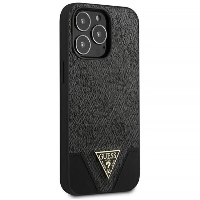 Чехол Guess 4G Triangle Collection для iPhone 13 Pro Max Grey (GUHCP13XPU4GHBK)