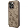 Чехол Guess 4G Metal Gold Logo для iPhone 14 Pro Brown (GUHCP14LG4GFBR)