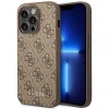 Чехол Guess 4G Metal Gold Logo для iPhone 14 Pro Brown (GUHCP14LG4GFBR)