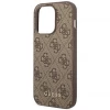 Чехол Guess 4G Metal Gold Logo для iPhone 14 Pro Brown (GUHCP14LG4GFBR)