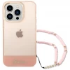 Чохол Guess Translucent Pearl Strap для iPhone 14 Pro Pink (GUHCP14LHGCOHP)