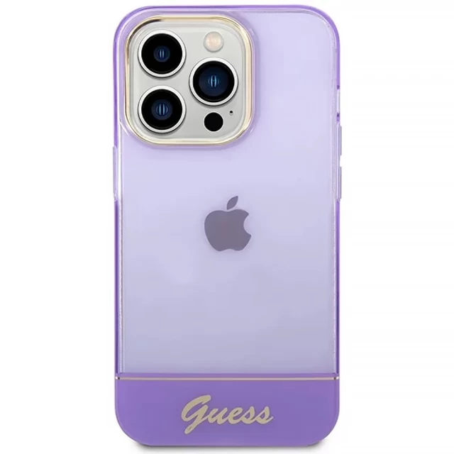 Чехол Guess Translucent для iPhone 14 Pro Purple (GUHCP14LHGCOU)