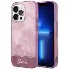 Чехол Guess Jungle Collection для iPhone 14 Pro Pink (GUHCP14LHGJGHP)