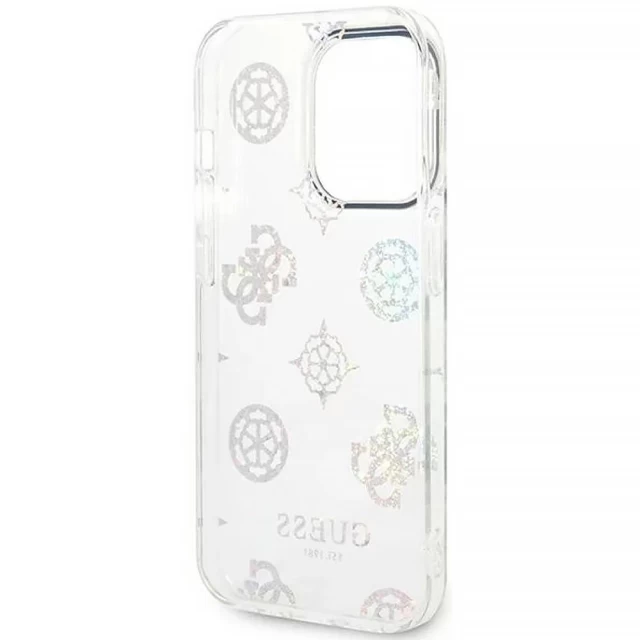 Чохол Guess Peony Glitter для iPhone 14 Pro Transparent (GUHCP14LHTPPTH)