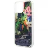 Чехол Guess Flower Liquid Glitter для iPhone 14 Blue (GUHCP14SLFLSB)