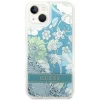 Чехол Guess Flower Liquid Glitter для iPhone 14 Green (GUHCP14SLFLSN)