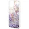 Чехол Guess Flower Liquid Glitter для iPhone 14 Purple (GUHCP14SLFLSU)