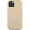 Чехол Guess Saffiano Triangle Logo для iPhone 14 Beige (GUHCP14SPSATLE)