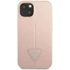 Чехол Guess Saffiano Triangle Logo для iPhone 14 Pink (GUHCP14SPSATLP)