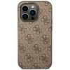 Чехол Guess 4G Metal Gold Logo для iPhone 14 Pro Max Brown (GUHCP14XG4GFBR)