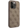 Чехол Guess 4G Metal Gold Logo для iPhone 14 Pro Max Brown (GUHCP14XG4GFBR)