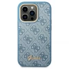 Чохол Guess 4G Vintage Gold Logo для iPhone 14 Pro Max Blue (GUHCP14XHG4SHB)