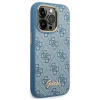 Чохол Guess 4G Vintage Gold Logo для iPhone 14 Pro Max Blue (GUHCP14XHG4SHB)