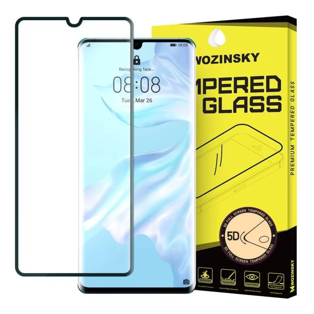 Захисне скло Wozinsky Tempered Glass 5D для Huawei P30 Pro Black (7426825370662)